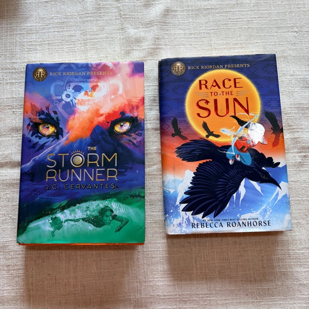 Rick Riordan Presents The Storm Runner & Race to the‎ Sun Hardcover Book Set